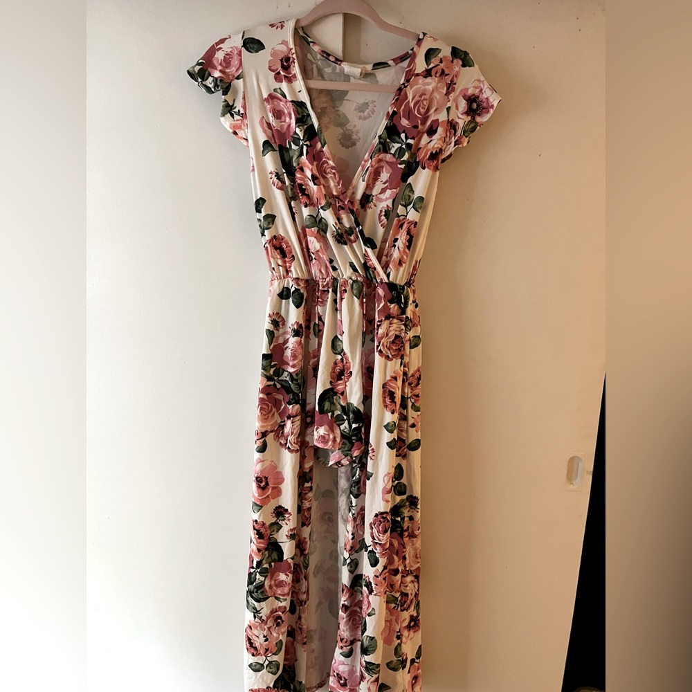 High Low floral romper